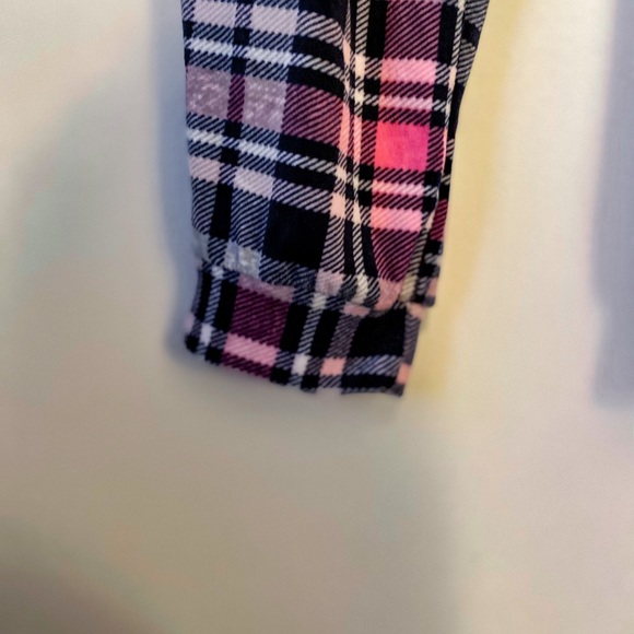 Pink and Navy warm Fleece PJ Set NWOT - Picture 3 of 8